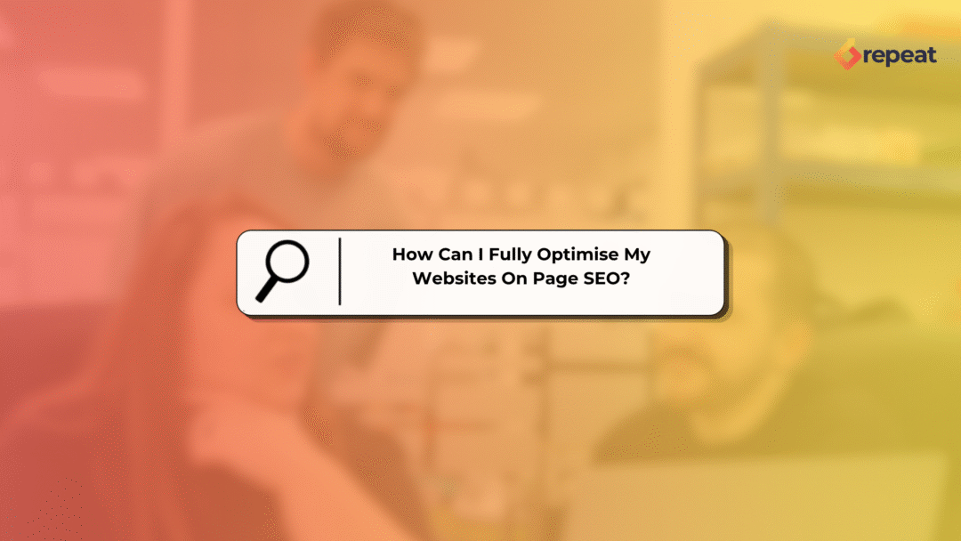 how to optimise your on page seo
